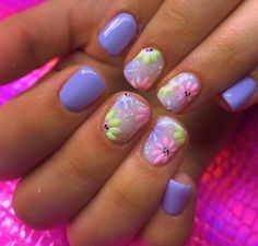 67 Gorgeous Spring Nails and Ideas for 2023 | Easter Nails Acrylic Nail Design Gold, Ideas Uñas, Nagellack Trends, Cute Nail Art Designs, Spring Nail Art, Easter Nails, Short Acrylic Nails Designs