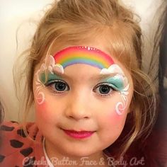 Unicorn Makeup Kids, Easy Unicorn Makeup, Rainbow Face Paint, Butterfly Face Paint, Booster Club, Face P