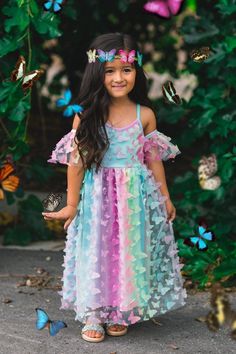 Butterfly Princess Costume | Sparkle In Pink Toddler Princess Costume, Butterfly Princess, Medieval Fair, Butterfly Details, Birthday Fit, Tulle Skirt Dress, Princess Halloween Costume, Butterfly Costume, Occasion Outfit