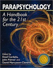 the book cover for parasychology a handbook for the 21st century, with an image of a spiral