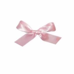 a pink bow on a white background