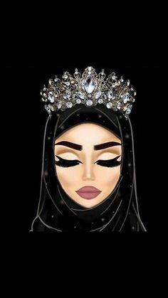 an image of a woman wearing a tiara with eyeshades and makeup on