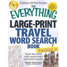 the everything large - print travel word search book volume ii