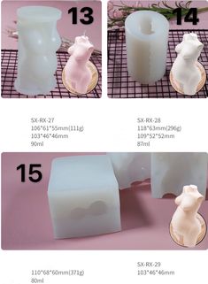 the instructions for how to make candles with fondant