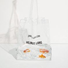 Vintage Chic Fashion, Clear Tote Bags, Pvc Bag, Transparent Bag, Women Bags Fashion, Clear Bags, Bag Packaging, Helmut Lang, Goldfish