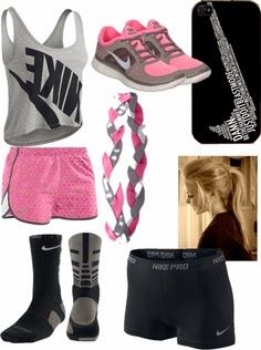 Trending Topics: I want this! Sporty Outfits Nike, Work Out Outfits, Sporty Clothes, Cute Sporty Outfits, Nike Clothes, Sports Outfits