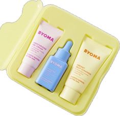 Byoma Skincare Kit, Byoma Skincare Set, Go To Skincare, Byoma Skincare Safe For Kids, Mini Skincare Products, Preppy Skincare Brands, Sephora Preppy, Kawaii Skincare, Holland Christmas