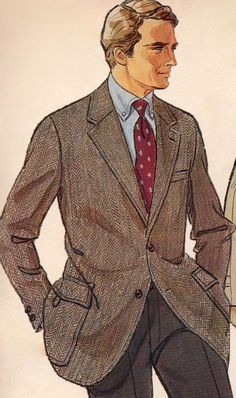 Preppy Handbook, Vintage Girls Clothes, Classy Suits, Ivy Style, Grey Herringbone, Lakme Fashion Week, Illustration Fashion Design