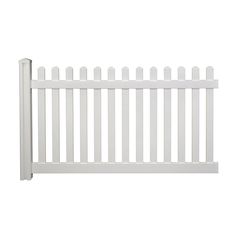 a white picket fence on a white background