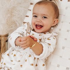 A classic engravable tag id bracelet for baby girls and boys that features an elegant figaro chain. This bracelet is crafted from genuine 14k yellow gold, a material that is safe for your baby with sensitive skin. This classic bracelet makes for a beautiful gift for a baby or toddlers special birthday. Gift box included with purchase. Age Group: Lovely Gifts For Babies and Toddlers Material: 14k Yellow Gold Bracelet Length: 5.5 inches (13.9 cm) Tag Size: 18mm W x 5mm H Metal Stamp: 14k Gift Box Included Figaro Bracelet, Kids Bracelet, Kids Bracelets, Gifts For Babies, Classic Bracelets, Id Bracelets, Figaro Chain, Yellow Gold Bracelet, Special Birthday