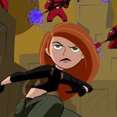 Kimpossible Fanart, Kim Possible Halloween Costume, Kim Possible And Ron, Spider Gwen Art, Orange Cartoon, Kimberly Ann, 2000s Cartoons