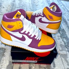 With Box Kids Size 6y Size 8 Women Nike Air Jordan 1 Retro, Air Jordan 1 Retro High Og, Air Jordan 1 Retro High, Size 8 Women, Nike Air Jordan 1, Kids Jordans, Air Jordan 1 Retro, Kids Boxing, Jordan 1 Retro High