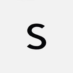 the letter s is made up of black letters