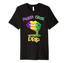 a black t - shirt with the words mardi gras dip on it