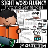 sight word fluen with the words, sight word fluence and second grade reading