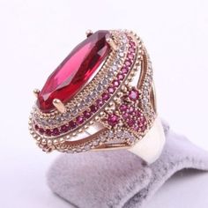 Gorgeous Vintage Oval Pink Red Gemstone Ring Women's Wedding Engagement Jewelry Brand Name: Genuine-GemstoneGender: WomenMaterial: MetalStyle: TRENDYRings Type: Wedding BandsShape\pattern: OvalMetals Type: Zinc Alloyis_customized: YesSetting Type: Tension SettingOccasion: EngagementIts type: RingGender: Women,GirlsFeature: High QualityDesign: Women Ring Engagement Ring Party Ring Valentine's Day RingOccasion: Party,Wedding,Birthday,Anniversary,Gift,DailyPlace of Origin: China (Mainland) Modern Rings, Emerald Band Ring, Turkish Rings, Red Gemstone Ring, Jewellery For Men, Red Stone Ring, Crystal Pattern, Costume Rings, Pattern Ring