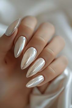 spring nails, nail inspo, chrome nail ideas, fun spring nails, spring nail colors, spring chrome nails, ombre chrome nails, fun chrome nails, nail inspo trendy, spring nails, minimalist nails, summer nails, chrome nails, nail designs, nails for prom, nails summer, nails acrylic spring, nails inspo aesthetic, spring time nails, baddie nails instagram, nails spring, simple prom nails, cool nail inspo, latina baddie, white chrome nail design, cute nail ideas, nail inspiration, glamorous nails Nail Designs For Fall, Chrome Nail Designs, Ombre Chrome Nails, Nails Baddie, Chrome Designs, White Chrome Nails, Blue Chrome Nails, Pink Chrome Nails, Chrome Nails Designs