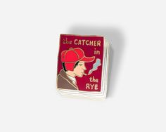 Book Pin: The Catcher in the Rye – Ideal Bookshelf Book Badge, Hunting Caps, Catcher In The Rye, Most Popular Books, Book Pins, Pin Game, Badge Pin, Enamel Lapel Pin, Cute Pins