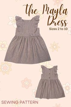 sewing pattern for the maya dress sizes 2 to 10