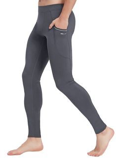 PRICES MAY VARY. QUICK DRY FABRIC - The advanced fabric effectively wicks sweat away from the skin, keeping you dry and providing maximum comfort. Suitable for all seasons FUNCTIONAL POCKETS - Willit Men's Yoga Leggings feature two handy side pockets to stash your essentials which provide great convenience ERGONOMIC DESIGN - Flat seams effectively reduce chafing and provide great comfort even when layered under other bottoms; Gusseted crotch allows more freedom of movement ELASTIC WAISTBAND - Ge Moisture-wicking Full Length Gray Tights, Gray Moisture-wicking Full-length Tights, Gray Full-length Moisture-wicking Tights, Yoga Attire, Mens Yoga Clothes, Yoga Pants Men, Grey Yoga Pants, Gym Wear Men, Active Tights