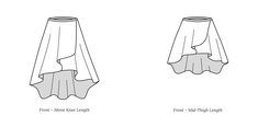 three different types of lampshades are shown in black and white, one with the same