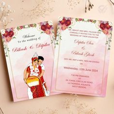 Elevate your Bengali wedding with our Bengali Wedding Invitation Card. Available for online purchase and fully customizable in Canva, this invitation card allows you to add a personal touch to your wedding invites. Whether you prefer traditional or contemporary styles, this template ensures a beautiful and elegant way to invite your guests to your special day. Product Details: *Elegant Bengali Wedding Template: Perfect for both traditional and modern Bengali weddings, providing a seamless fit for your celebration. *Single Invitation Card: Features a beautifully designed main invitation card. *Easy Customization: Fully editable in Canva, allowing you to personalize text, fonts, colors, and design elements effortlessly. *High-Quality Digital Files: Receive high-resolution files that look stu Bengali Invitation Card Design, Bengali Digital Wedding Card, Bengali Wedding Card, Marriage Invitation Card, Card Easy, Wedding Planning Decor, Marriage Invitations, Bengali Wedding, Reception Invitations