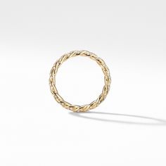 Paveflex Ring with Diamonds 2.7MM David Yurman, Gold Bracelet, Diamonds, Yellow Gold, Ring, Yellow, Gold