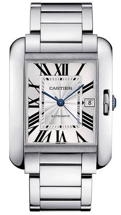 White-gold Cartier Tank Angalise Cartier Watch Tank, Cartier Tank Anglaise, Cartier Watches Mens, Mens Rose Gold Watch, Tank Watch, Cartier Panthere, Cartier Men, Cartier Santos, Cartier Tank