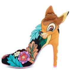 Disney's Bambi x Irregular Choice Prince Of The Forest High Heels Disney High Heels, Disney Heels, Funny Shoes, Irregular Choice Shoes, Funky Shoes, Disney Shoes, Irregular Choice, Shoes Outfit, Cute Heels