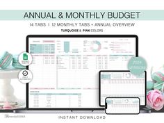 Annual Budget Spreadsheet Tracker Google Sheets Monthly Budget Planner Savings Tracker Spreadsheet Planner Template Easy Monthly Budgeting - Etsy workplannerprintable #freegoodnotesplanner #2024planner☺️.