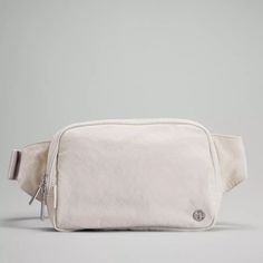 Lululemon Everywhere Belt Bag Brand New With Tags Color Is Opal Lululemon Bags, Lululemon Everywhere Belt Bag, Everywhere Belt Bag, Festival Bag, Water Repellent Fabric, White Opal, White Bag, Bag Straps, Large Bags