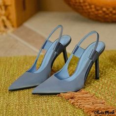 Olivia Mark - Chic Sandals for Leisurely Wear Ladies Shoes 2022, Low High Heels, Elegant Pumps, Elegant Sandals, Elegant Heels, High Heel Mules, Chic Sandals, Heeled Mules Sandals, Closed Toe Sandals