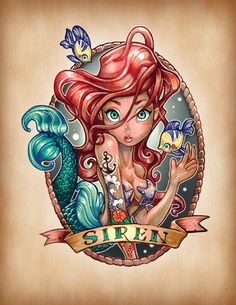 the little mermaid phone case is designed to look like she's holding a fish