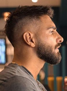 Crew Cut Haircut, Short Hair With Beard, Best Fade Haircuts, Short Fade Haircut, Mohawk Hairstyles Men, Mens Hairstyles With Beard