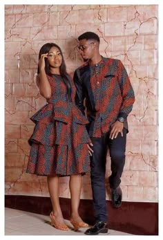 Ankara Shirt, Couples African Outfits, Traditional African Clothing, Best African Dresses, Short African Dresses, African Fashion Skirts, African Wear Dresses, Gaun Fashion