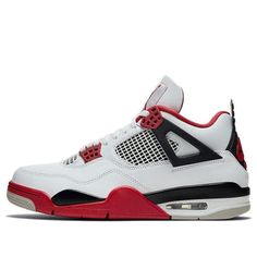 Air Jordan 4 Retro OG “Fire Red" have returned in OG since 1989. It retains a Red, White and Black color scheme. The uppers are made of premium leathers, the signature “Fire Red’ round off the look, And the titular logos both at the heels and tongue. SKU: DC7770-160 Release Date: Dec 4, 2020 Color: WHITE/BLACK/TECH GREY/FIRE RED (AJ4/SNKR/Unisex/Mid Top/Basketball/Wear-resistant/Shock-absorbing) Casual Red Air Jordan 4 For Sports, Sporty Red Air Jordan 4, Red Air Jordan 4 Leather With Cushioned Footbed, Red Leather Air Jordan 4 With Cushioned Footbed, Red Air Jordan 4 With Red Sole For Sports, Red Air Jordan 4 Cushioned For Sports, Red Air Jordan 4 With Cushioned Footbed For Sports, Red Retro Jordans, Fire Red 4s