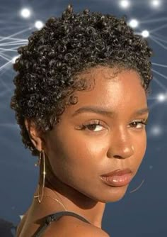 Waves Styles Short Hair Black Woman, Coily Hair Short, Curly Twa Black Women, Short Curly Cuts For Black Women, Pixie Haircut Natural Hair, Tapered Pixie Haircut Black Women, 4c Pixie Cut, Jerry Curls Natural Hair Short, Natural Pixie Haircut Black Women