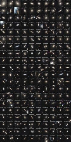 an image of many different objects in the sky