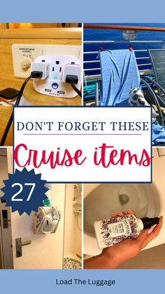 Add these items to your cruise packing list.  These useful cruise accessories are ones many people often for get to pack. Cruise Essentials Packing Lists, Cruise Packing List Caribbean, Panama Cruise, Cruise Accessories, Disney Cruise Packing List, Carnival Cruise Tips, British Isles Cruise, Alaska Cruise Outfits