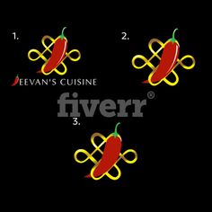 four different types of peppers on a black background with the words fiver below them