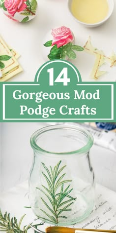 Mod Podge Crafts With Balloons, How To Make Modge Podge Glue, Using Modge Podge, How To Make Your Own Modge Podge, Napkin Modge Podge Ideas, Make Modge Podge, Mode Podge Crafts, Pod Modge Ideas, Mod Podge On Glass Jars