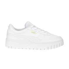 Find PUMA Wmns Cali Dream Leather 'triple on Editorialist. Wmns Cali Dream Leather 'Triple White' Puma Sneakers Womens, Puma Cali, Puma Sneakers, Womens Shoes Sneakers, Cali, High Top, High Top Sneakers, White And Black, Great Deals