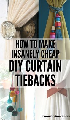 how to make an insannely cheap diy curtain tie backs for the window