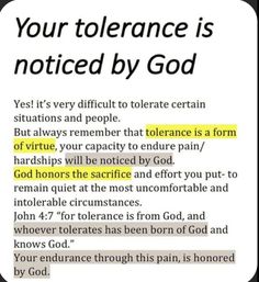 a sign that says, your tolerance is noticed by god and has been altered