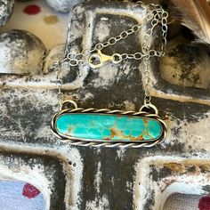 Turquoise Bar With Rope Trim Measures 1 3/4” Wide And 5/8” Long, Sits On A Adjustable 18” Chain. Turquoise Bar Necklace, Turquoise Bar, Bar Necklace, Blue And Silver, Womens Jewelry Necklace, Color Blue, Jewelry Necklaces, Necklaces, Turquoise