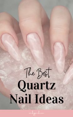 This Post has 28 Beautiful Quartz Nail Ideas That You Will Love! From Rose quartz to jade, you are sure to find some rocky nail inspo for your next manicure. Jade Nails How To, Rose Quartz Nails, Quartz Nails, Quartz Nail, Milkshakes, White Quartz, Mani Pedi