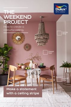 the weekend project how to create a colorful dining room