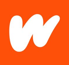 the w logo on an orange background with white letters that spell out'w '