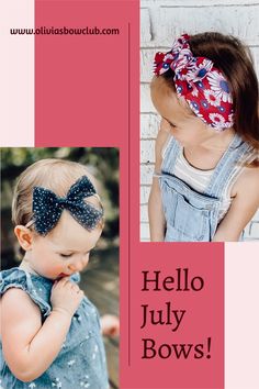 Make sure your little girl is ready for her patriotic 4th of july outfits and beyond with adorable summer bows from the cutest baby bow subscription on the market! Summer Bow Headband, Cute Adjustable Summer Bow, Playful Adjustable Bow For Summer, Baby Top Knot, Playful Adjustable Bow With Matching Headband, Infant Headband Bow, Pigtail Bows, July Outfits, Baby Top