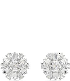 From Swarovski&#x2C; these earrings feature:Stud earringsRhodium plated hardwarePost closureApprox. 0.37" diameterImported. Swarovski Earrings Studs, Wishlist 2024, Earrings Studs, Swarovski Earrings, Rhinestone Jewelry, Accessories Jewelry Earrings, Dillard's, Silver Earrings Studs, Crystal Earrings